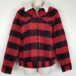 levi's plaid coat